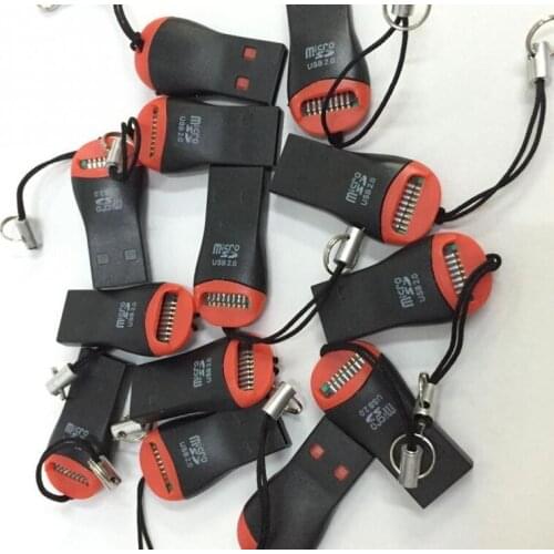 Easy to carry Mini USB Card Reader whistle USB 2.0 T-flash memory TFcard /micro SD card reader,TF card adapter