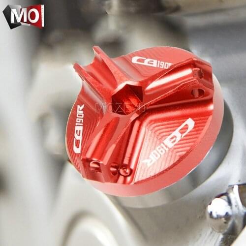 M20*2.5 Motorcycle Aluminum Engine Oil Filler Tank Cap Filter Cover Screw Sump Plug Racing Bolts For Honda CB190R 2015-2018 2016