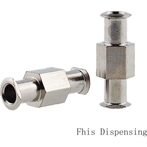 Metal Double Joints or Connector for Luer Lock Syringe Pack of 2