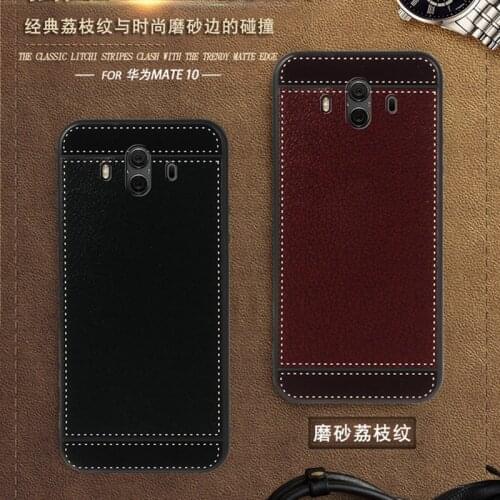For Huawei Mate 10 Case ALP-L09 5.9 Inch Black Red Blue Pink Brown 5 Style Phone Soft TPU Huawei Mate 10 Cover
