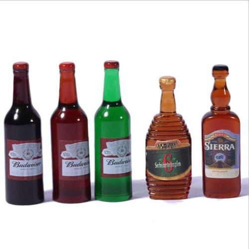 New 1/12 Dollhouse Miniature Whisky Wine Pretend Play Doll Food Drink Accessories Toy