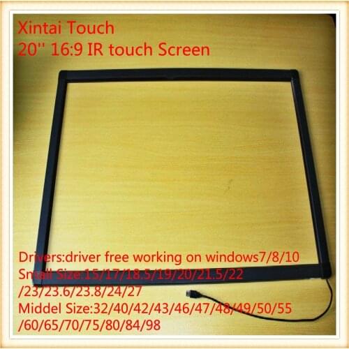 NEW!! 20 inch IR touch screen panel without glass, Real 2 points touch/usb infrared touch panel