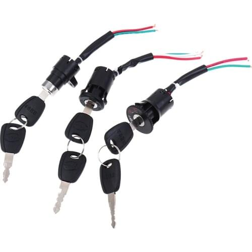 2021 New 1pc Universal Motorcycle Motorbike Ignition Switch Key with Wire for Scooter Accessories