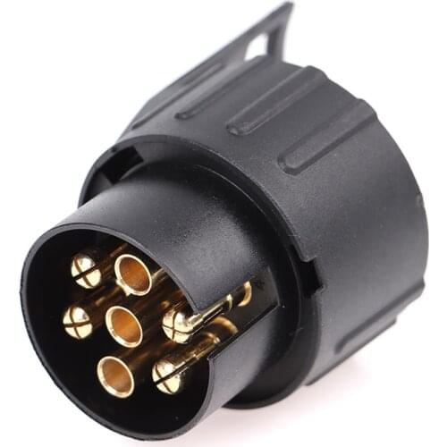 Cheap Wholesale 12V Plastic Trailer Adapter Connector 7 Pin To 13 Pin Caravan Electrical Converter Adaptor Towbar Towing Socket