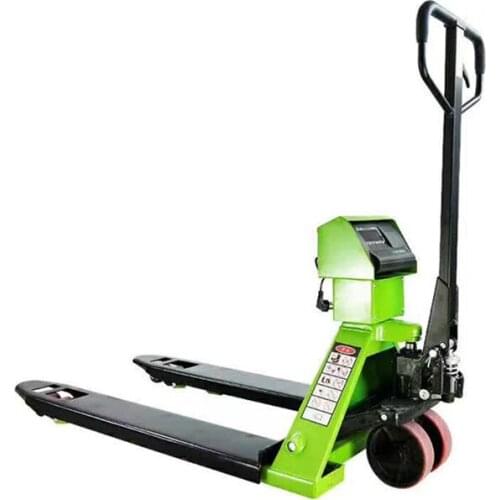 Professional Design Hand Weighing Pallet Scale Truck with Nylon Wheel
