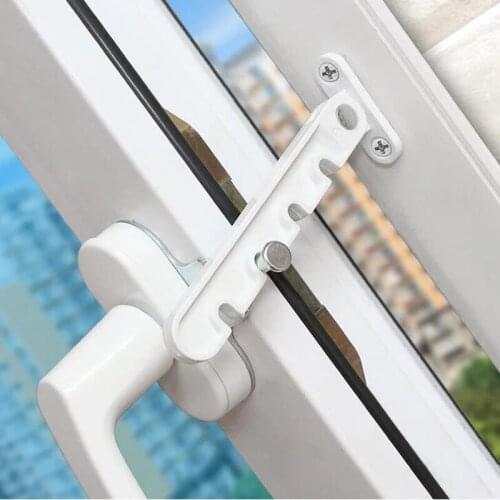 Adjustable window limiter casement wind brace position stopper Latches child safety protection windows Hardware Accessories