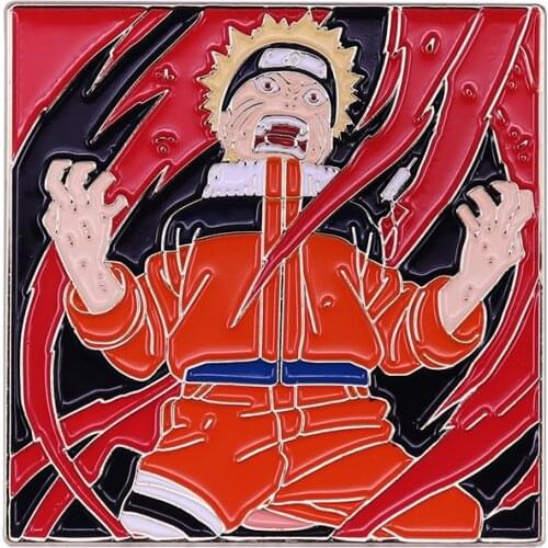 Six Paths Tailed Beast Powers Brooch NNarutos Pin Hardcore Anime Fans Cool Collection