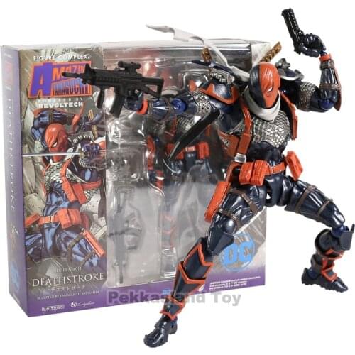 Amazing Yamaguchi Revoltech Series No 011 Deathstroke PVC Action Figure Collectible Doll Toys Doll