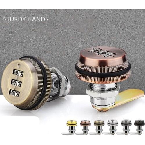 Drawer Zinc Alloy Password Lock Office File Cabinets Anti-theft Lock Locker Cam Locks Mechanical Locks for Mailbox Cabinet Door