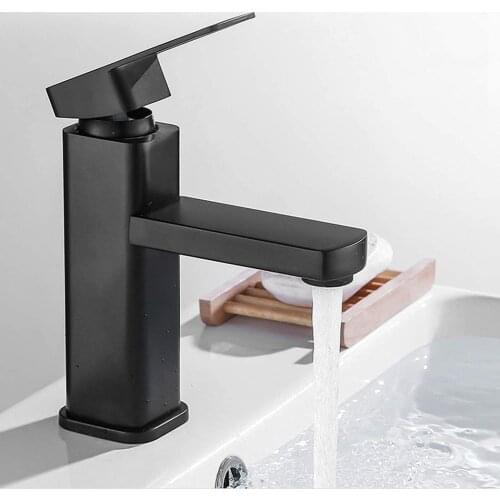 1pc Basin Sink Bathroom Faucet Deck Mounted Mixer Tap Single Lever Mono Brass Tap Lavatory Sink Tap Crane For Kitchen