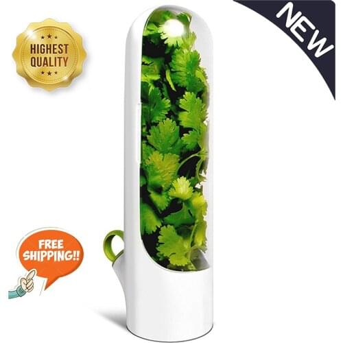 2021 Premium Herb Keeper and Herb Storage Container,Keeps Greens and Vegetables Fresh Longer For Kitchen storage utensils