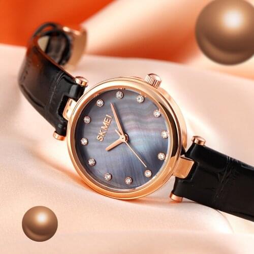 2021 Summer SKMEI Quartz Women Wristwatch Fashion Casual Analog Vintage Watch Lady Clothes Jewelry Dress Clock Relogio Feminino