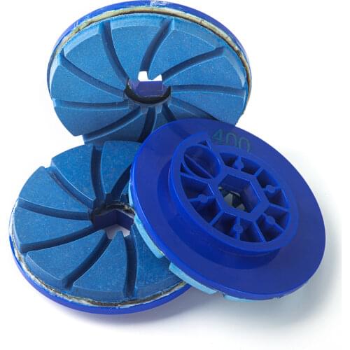 4 INCH Snail Lock Diamond Granite Marble Buffing Stone Marble Polishing Pads Concrete Floor Polishing Pad Edge Grinding Wheel