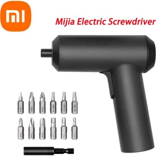 XIAOMI Mijia Cordless Rechargeable Screwdriver 3.6V 2000mAh Li-ion 5N.m Electric Screwdriver With 12Pcs S2 Screw Bits For home