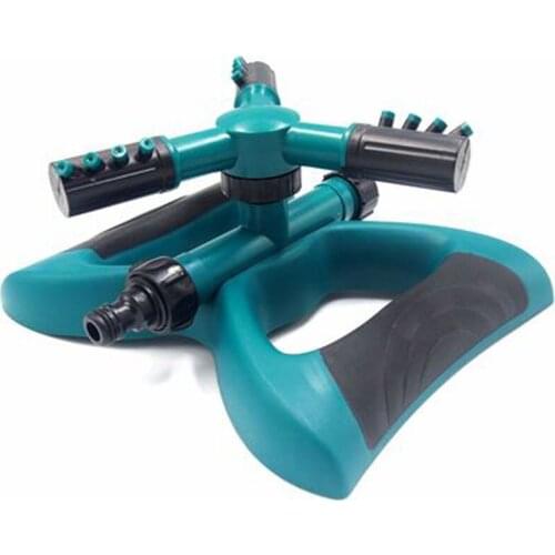 360-degree Automatic Rotating Tandem Three-pronged Sprinkler Nozzle Nursery Irrigation Garden Watering Device