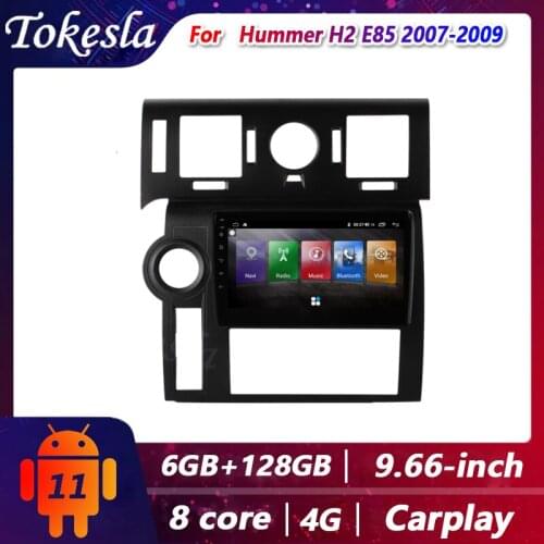 Tokesla Android 11 Car Radio Audio DPS MP5 Intelligent Touch Central Multimedia Screen System carplay navigation For Hummer H2