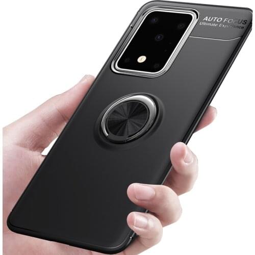 S20 Finger Ring stand case for Samsung Galaxy S20 Ultra Case Cover Car Holder Stand Silicone Cover for Samsung S20 Plus Fundas