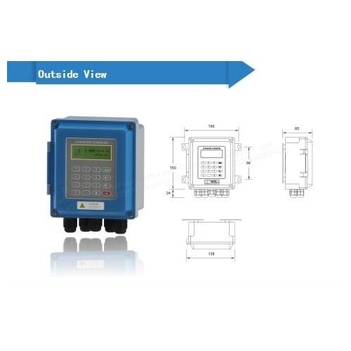 DTI-2000B - TL-1-HT Digital Ultrasonic Flowmeter Flow Meter Ultrasinic Flow Module/RTU transducer (DN300-6000mm) -30 ~ +160C