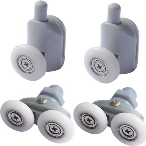 Double twin shower door rollers singel bottom wheels runners pulley pulleys "Rolli"