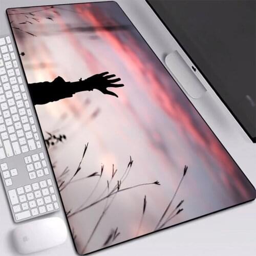 Mouse Pad Gaming Unique Notebook Mice Mats with Pretty Sky Landscape Thermal Transfer Softy Rubber Locked Edge for Gamer