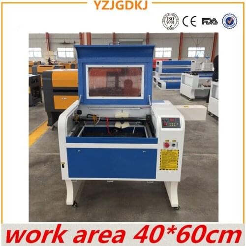 Free shipping 4060 220V / 110V laser engraving machine with USB support honeycomb CO2 laser engraving machine work area 40X60cm