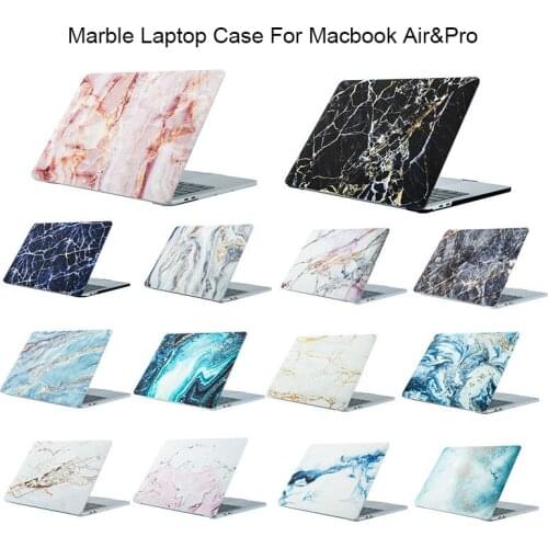 Marble Laptop Case For APPle MacBook Pro Air Retina 11 12 13 15 Mac Book 15.4 13.3 Inch Touch Bar Shell Sleeve