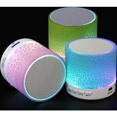 DONWEI Night Light Indoor Atmosphere Lamp Mini Wireless Bluetooth Speaker TF USB FM Portable Music Loudspeakers Hand-Free Call