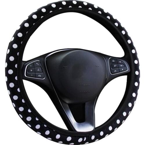 New Winter Warm Car Steering Wheel Cover No Inner Ring Wrap Suitable For 37-38CM/14.5"-15" Universal Hand Bar Protecter