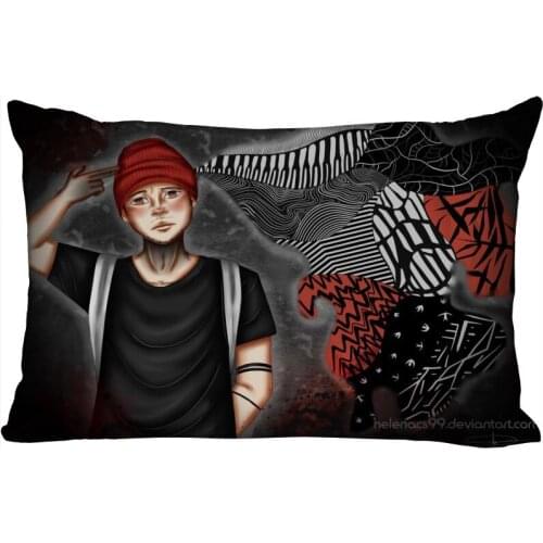 New Twenty One Pilots Pillowcase Rectangle Zipper Pillow Throw Pillow Case Cover 45x35cm Printed Decorative Pillowcase