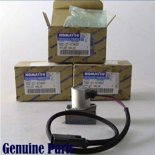 Komatsu Genuine 702-21-57400 7022157400 Solenoid Valve for PC200-7 PC220-7 PC200-8 Excavator Hydraulic Pump Parts