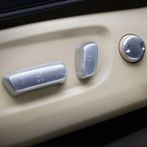 For Toyota Highlander Kluger ABS Matte 2014-2018 Car front Seat adjustment Switch Frame Panel Cover Trim accessories 5PCS