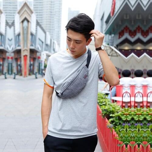 Male Men Waist Bag Pack Casual Functional Money Phone Belt Bag Women Bag for Belt Canvas Hip Bag Fanny Pouch Banana Bags