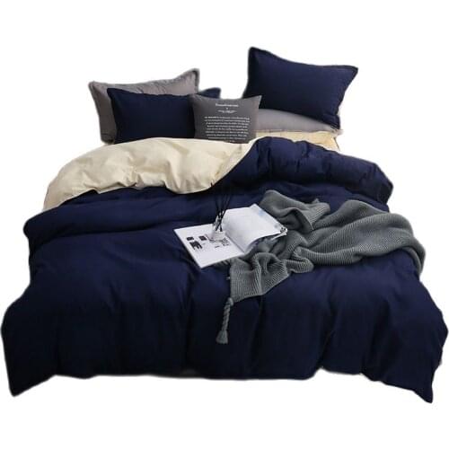 Purea Color King Size Duvet Cover Set Single Double Queen Soft Bedding Sets