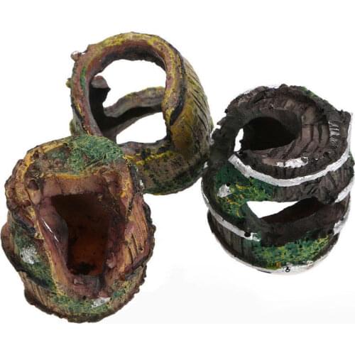 Reptiles Habitat Hiding Cave Fish Turtle Tank Basking Decoration Ornament Tortoise Terrace Lizard Scorpion Hideout House