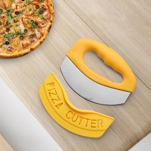 Pizza Cutter Stainless Steel Pizza Ergonomic Cheese Cutter Baking Tool Meat Pizza Cake Bread Pies Cutter Kitchen Baking Tool