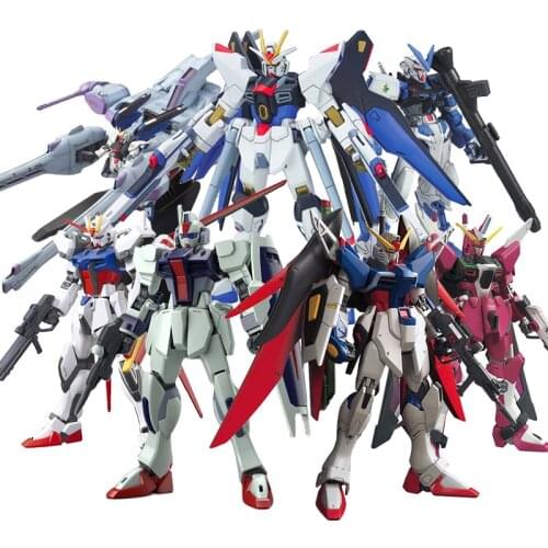 Bandai Assembly Model HG SEED Assault Freedom Pulse Infinite Justice Pulse Artillery Battle Zaku Heresy Legend