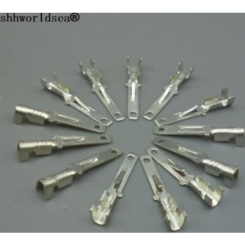 Shhworldsea High Quality 100pcs Free Shipping 2.8mm car Crimp Terminal Male Spade Wire Connector Copper