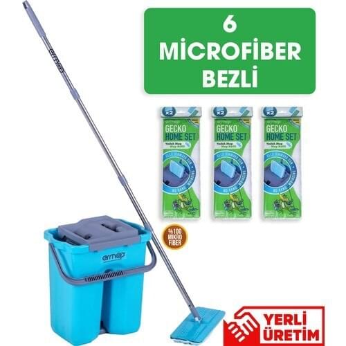 Premium home set Tablet mop cleaning set 6 covers different water compartment dirty/clean/spin 360 degree rotation