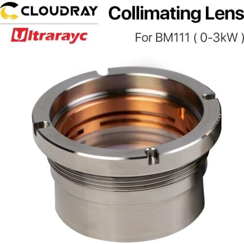 Ultrarayc BM111 0-3KW Collimating & Focusing Lens D30 F100 F125mm with Lens Holder for Raytools Laser Cutting Head BM111