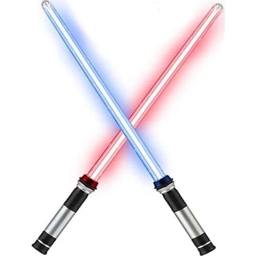 Lightsaber Luminous Toy Sword Sword Seven-color Simulation Lightsaber Sound Telescopic Toys Sword For Kids O5V6