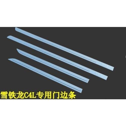 High-quality stainless steel Car door decoration bright strip For Citroen C4L 2012 2013 2014 2015 Car-styling Car-covers