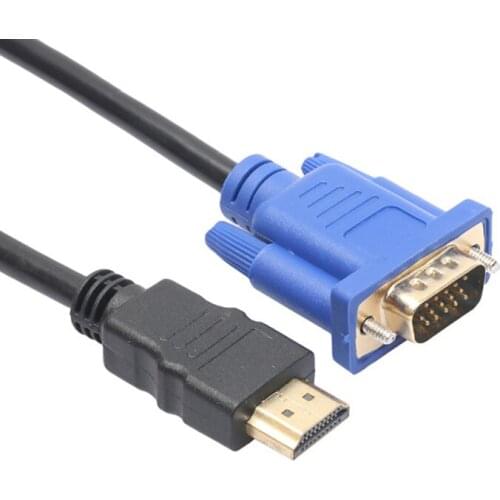 1.8M HDMI-compatible Cable HDMI-compatible To VGA HD With Audio Adapter Cable HDMI-compatible TO VGA Cable