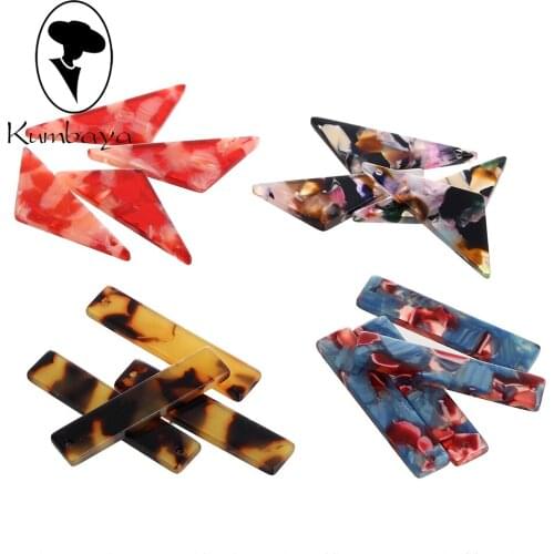 10 pcs/lot Acrylic Triangle Square Shape Pendants Charms Jewelry Accessory Women DIY Earrings Necklace Accessories Handmade P786