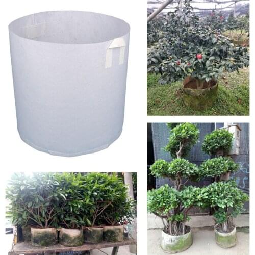 3 Sizes Round Fabric Plant Pots Pouch Root Container Grow Bag Aeration Container Hogard JA11