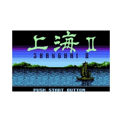 Shanghai 2 Region Free 60 Pin 8Bit Game Card For Subor Game Players