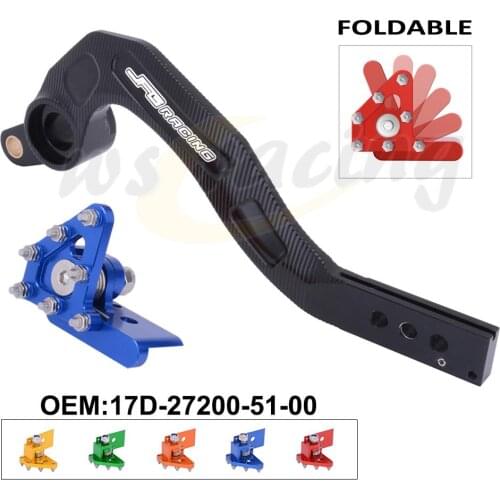 Motorcycle CNC Aluminum Foot Rear Brake Pedal Lever For Yamaha YZ250F 10-21 YZ250FX 15-21 WR250F 15-21 YZ 250F 250FX WR 250F
