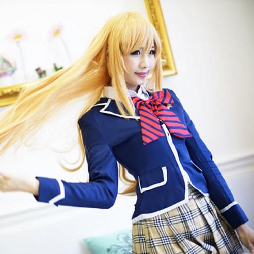 Anime Shokugeki no Soma Nakiri erina Cosplay Costume School Uniform (Blazer + Skirt + Tie) cosplay wig role play costumes