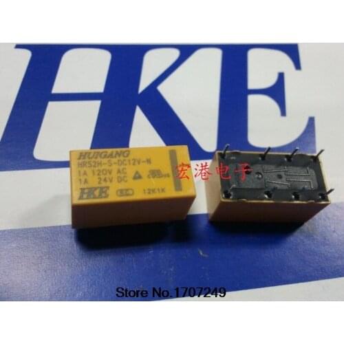 Free Shipping 50Pcs 100% NEW DC 12V PCB Power Relay HRS2H-S-DC12V-N HKE signal relay HRS2H-S DC12V / 8Pin /1A