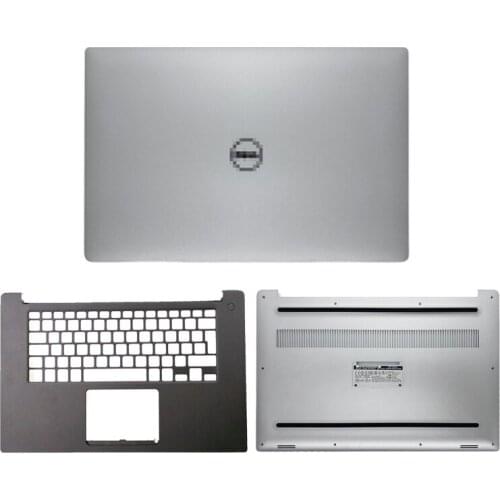 New Laptop LCD Back Cover/Palmrest/Bottom Case For Dell XPS 15 9550 Precision 5510 M5510 P56F Top Case Silver