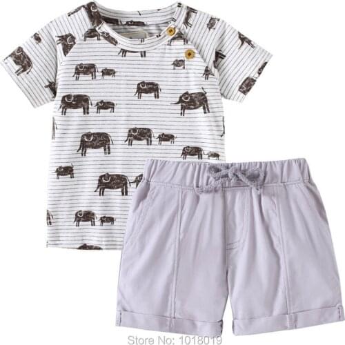 Kids Summer Outfits 100% Combed Cotton Short Sleeve t-shirt Tee Pants Shorts Children Casual Sports Suits Baby Boys Clothes Sets